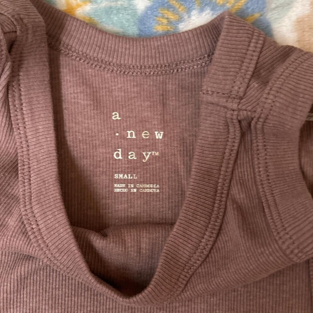 Target a new day Brown tank top nwt women's small - Picture 3 of 4